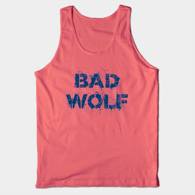 Spray Painted Bad Wolf Tank Top by Neon-Light